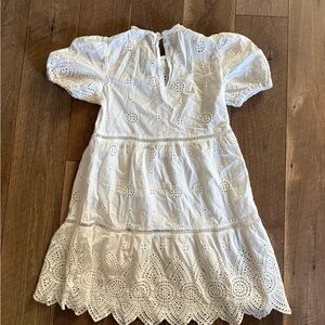 Charming White Eyelet  Dress